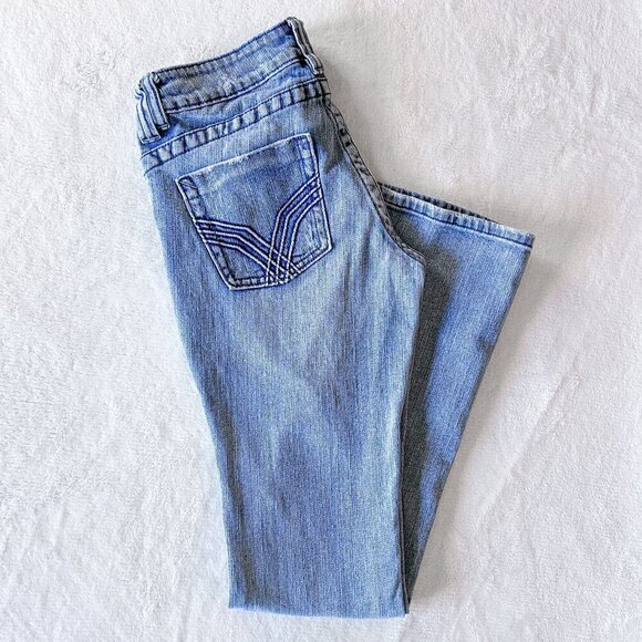 Women's B by Bullhead Pac Sun Jeans | Skinny Bootcut | Light Wash | Size 7 - Picture 5 of 13